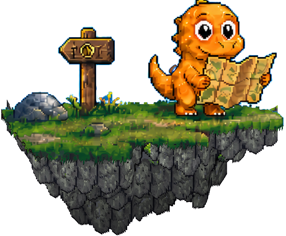 Play for Pay dinosaur reading a newspaper
